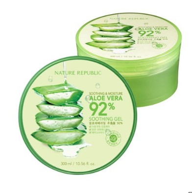 Nature Republic ] Soothing Moisture Aloe GEL 92% 300ml X - Now In Seoul