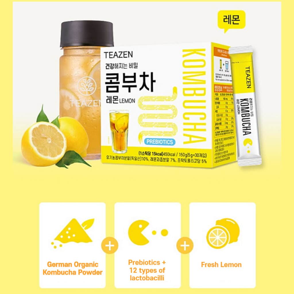BTS Kombucha Lemon Jungkook Tea available on Now in Seoul