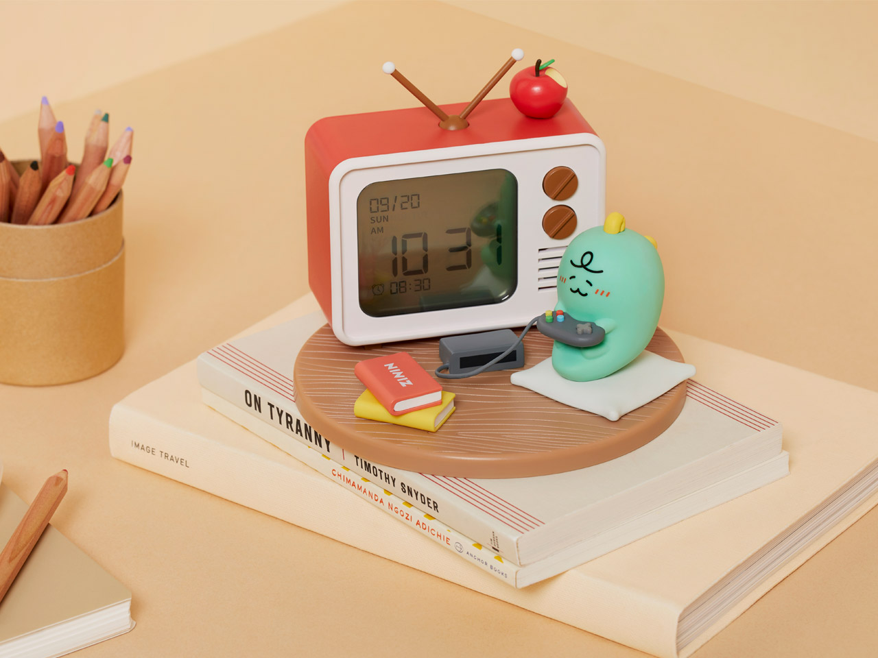 Kakao friends desk clock available on Now in Seoul