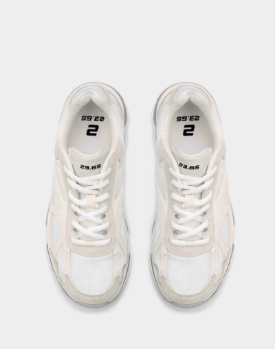 [23.65] HIKA-AIR WHITE / comfortable height sneakers - Image 4