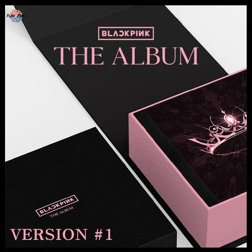 CD - THE ALBUM [ VERSION #2 ] - BLACKPINK 1st Full Album CD + Photobook +  PostCa