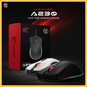 ABKO Hacker A530 RGB LED PIXART PMW3325 Gaming mouse Retail box 1Pcs 