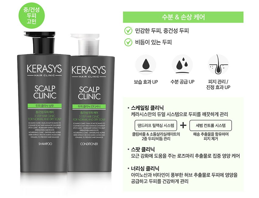 Kerasys Scalp Clinic Shampoo Plus 750ml - Now In Seoul