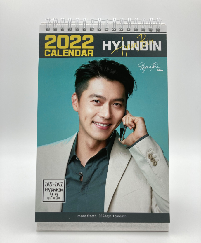  K Drama  Hyun bin Photo Desk Calendar 2022 2022  Crash 
