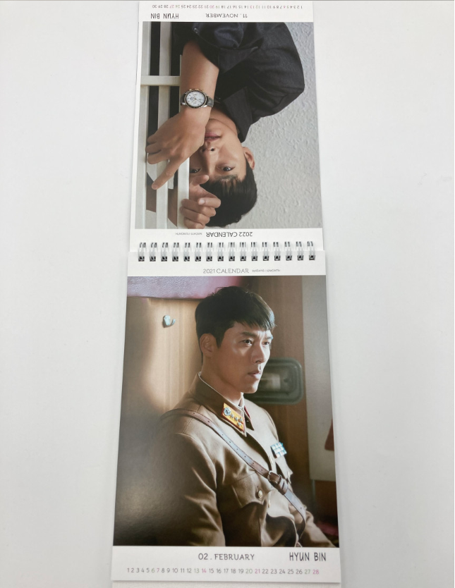  K Drama  Hyun bin Photo Desk Calendar 2022 2022  Crash 