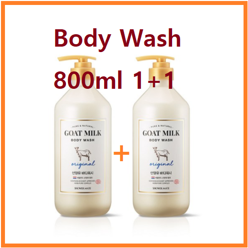 [2] Shower Mate Original Goatmilk Moisturizing Body Wash ~Baby Powder~  800mL New