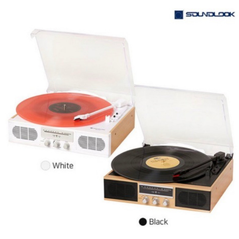 SOUNDLOOK SLT-2080 Digital Classic LP Turntable Radio Audio USB/SD Built-in 3W 