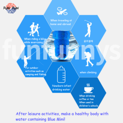 Portable water purifier Blue mini, a portable filter with heavy metal and anti-sterilization functions - Image 2