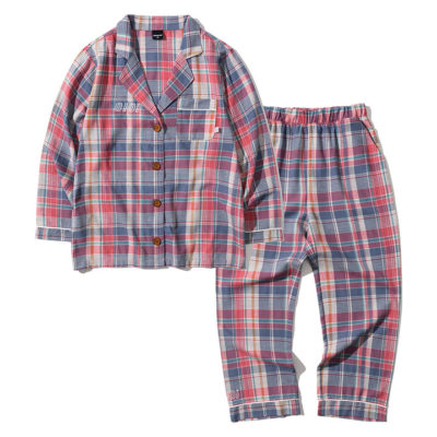 Shirt and Pants of Flannel Pajamas Set made by OiOi