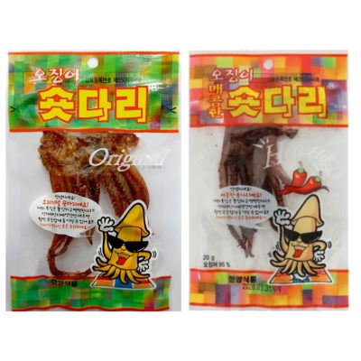 Dried Squid Tentacles Jerky Seafood Korean Snack 20g
