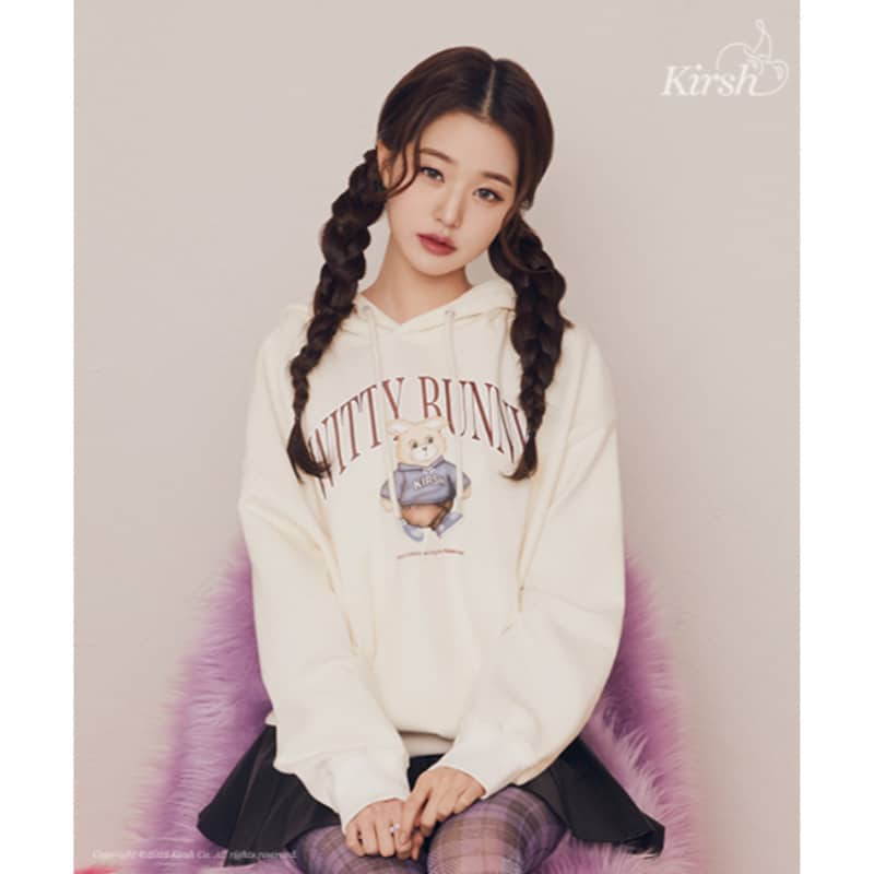 KIRSH/ WITTY BUNNY HOODIE/4colors/Jang Wonyoung is wearing it