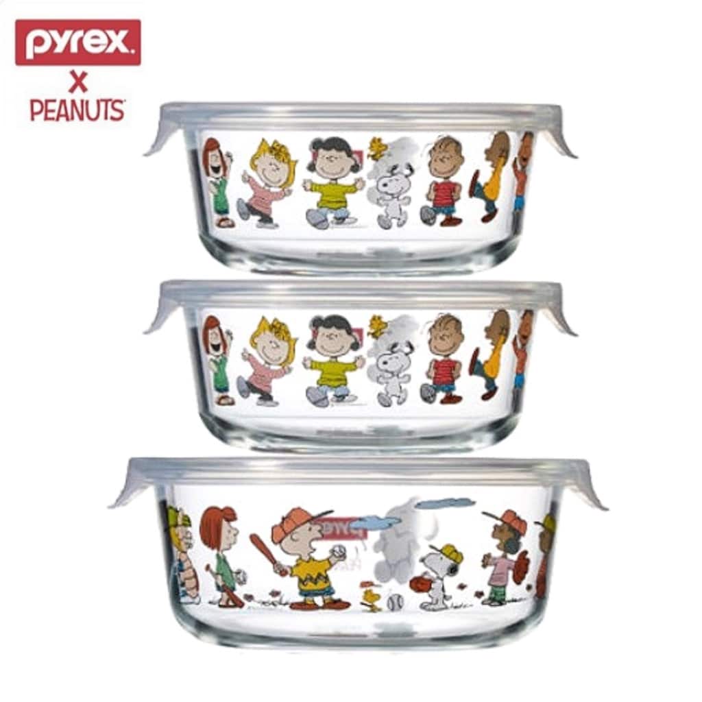 Rectangle closed container 370 ml 14.5X10.5X4cm SNOOPY PEANUTS x PYREX 