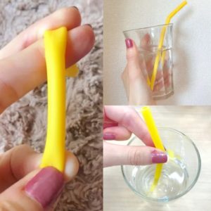 flexible silicon straw