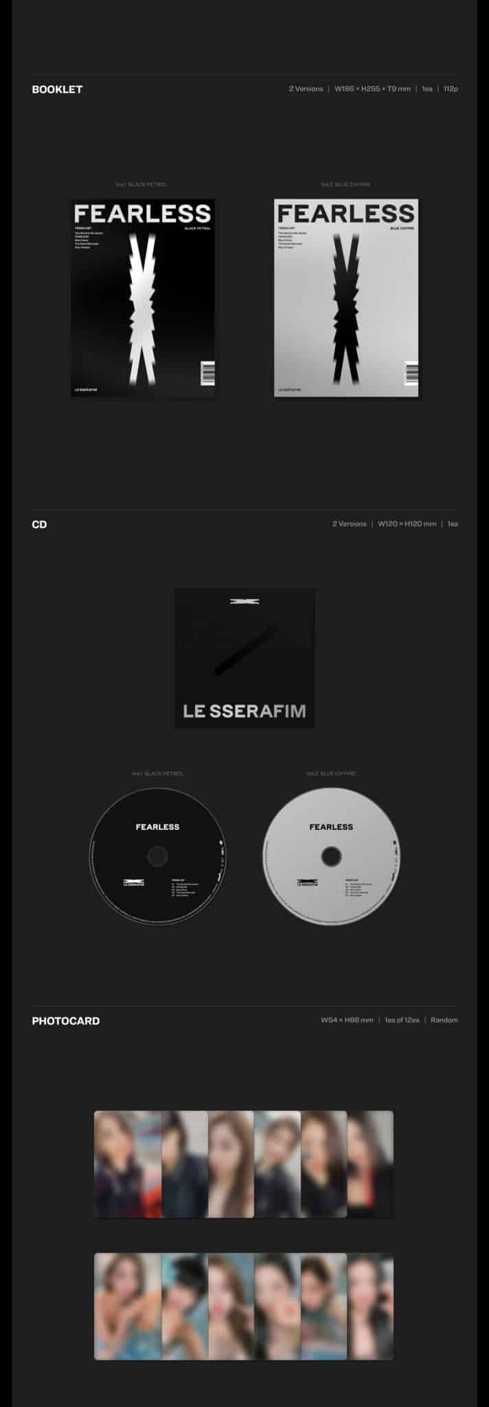 LE SSERAFIN 1st Mini Album FEARLESS