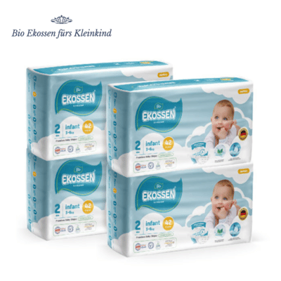 Ekossen Premium Diapers 42p Size 2 4x pack