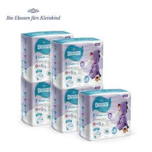Ekossen Premium Diapers 34p Size 3 5x pack