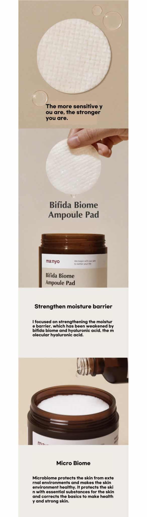ma:nyo Bifida Biome Ampoule Pad