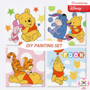[ iLovePainting × Disney ] Disney Winnie the Pooh DIY Painting set Oil Painting 20X20 Prenatal Healing Hobby from Korea Coloring Book for Kids Home Deco Gift