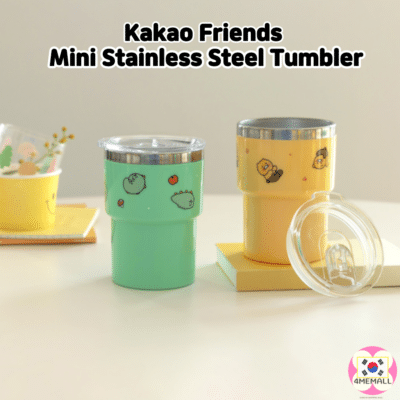 Kakao Friends CHOONSIK & Jordi Mini Stainless Steel Tumbler 350ml Water Bottle Gift Mug