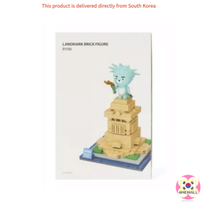 Kakao Friends Landmark Brick Figure Statue of Liberty in New York, USA_Ryan Figure GIFT Kids GIFT