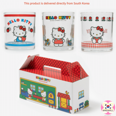 [Sanrio] Hello Kitty Retro Cup Set Kids Cup Gift Tableware Gift