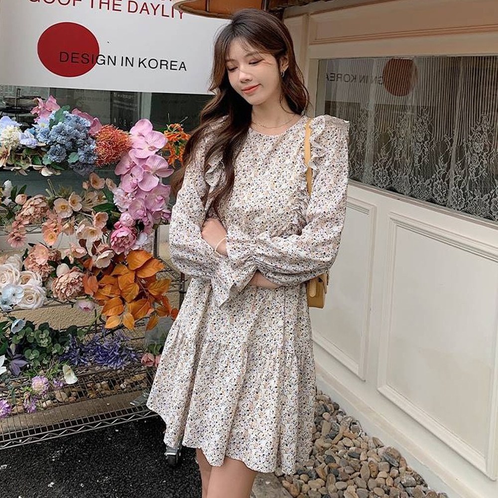 Flower Mini Dress - Now In Seoul
