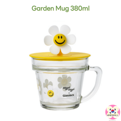 Glasslock × Wiggle Wiggle Garden Mug 380ml 490ml Cup Gift