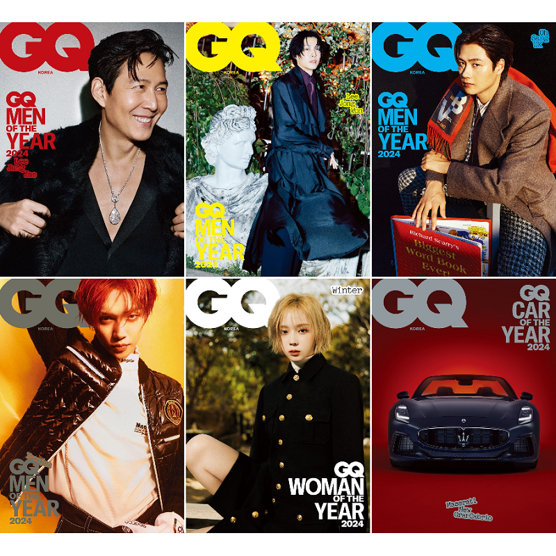 GQ Korea December 2024 Lee Jungjae / Lee Jongwon / Oh Sanguk / TOMORROW X TOGETHER YEONJUN